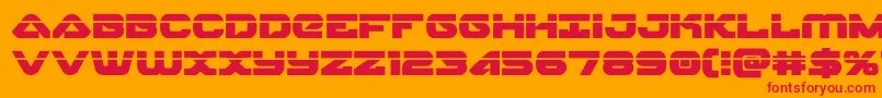 skyhawklaser-fontti – punaiset fontit oranssilla taustalla