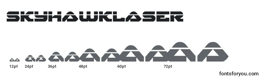 Размеры шрифта Skyhawklaser (141138)