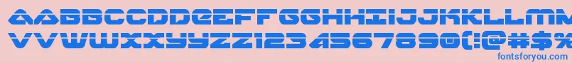 skyhawklaser Font – Blue Fonts on Pink Background