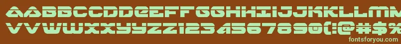 skyhawklaser Font – Green Fonts on Brown Background