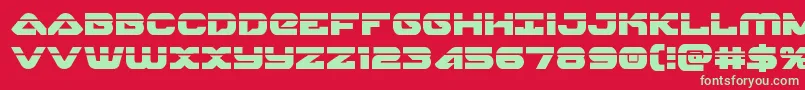 skyhawklaser Font – Green Fonts on Red Background