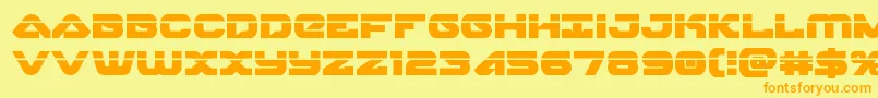 skyhawklaser Font – Orange Fonts on Yellow Background