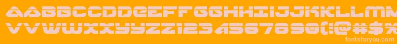 skyhawklaser Font – Pink Fonts on Orange Background