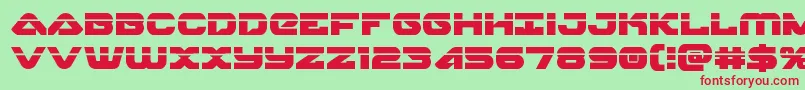 skyhawklaser Font – Red Fonts on Green Background