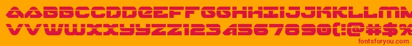 skyhawklaser Font – Red Fonts on Orange Background