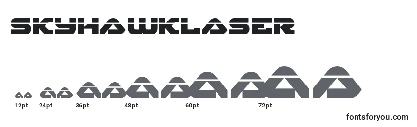 Размеры шрифта Skyhawklaser (141139)