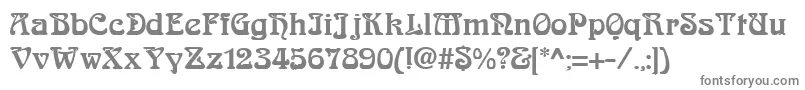 Шрифт AskedalRegular – серые шрифты
