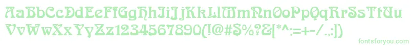 AskedalRegular Font – Green Fonts on White Background