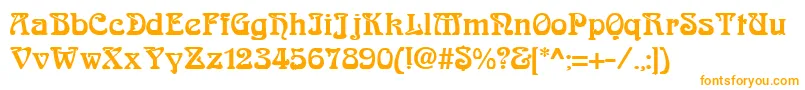 Шрифт AskedalRegular – оранжевые шрифты