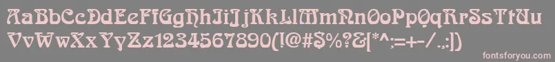 AskedalRegular-fontti – vaaleanpunaiset fontit harmaalla taustalla