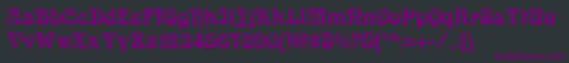 Шрифт AskedalRegular – фиолетовые шрифты на чёрном фоне