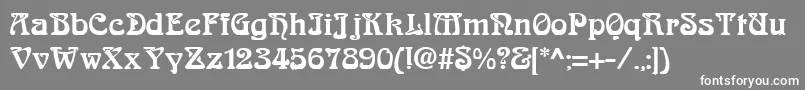 フォントAskedalRegular – 灰色の背景に白い文字