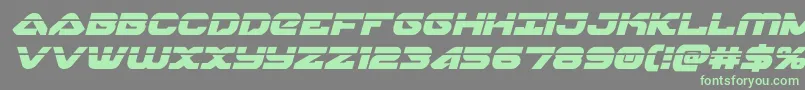 Шрифт skyhawklaserital – зелёные шрифты на сером фоне