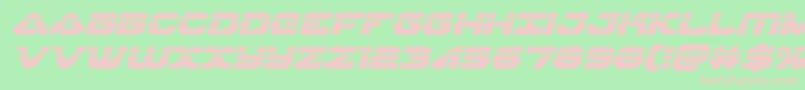 skyhawklaserital Font – Pink Fonts on Green Background