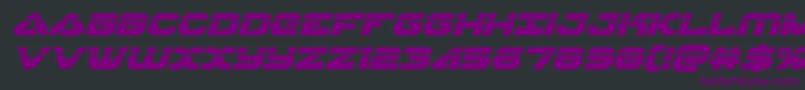skyhawklaserital Font – Purple Fonts on Black Background