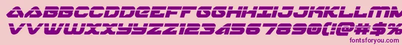 skyhawklaserital Font – Purple Fonts on Pink Background