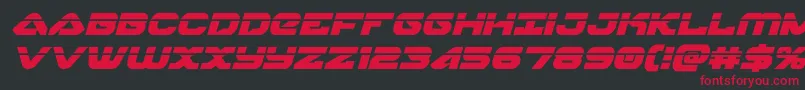 skyhawklaserital Font – Red Fonts on Black Background