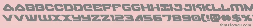 skyhawkleft Font – Gray Fonts on Pink Background