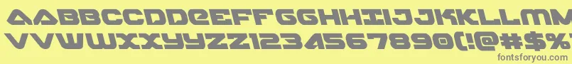 skyhawkleft Font – Gray Fonts on Yellow Background