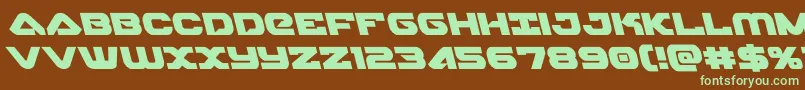 skyhawkleft Font – Green Fonts on Brown Background