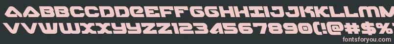 skyhawkleft Font – Pink Fonts on Black Background