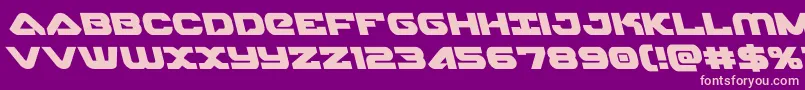 skyhawkleft Font – Pink Fonts on Purple Background