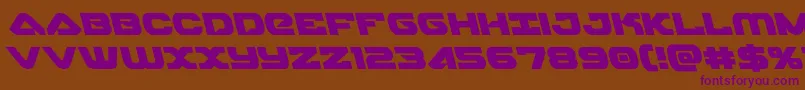 skyhawkleft Font – Purple Fonts on Brown Background