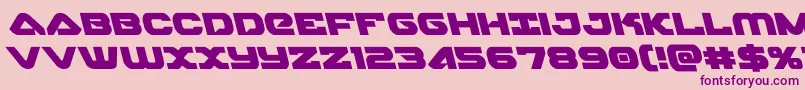skyhawkleft Font – Purple Fonts on Pink Background