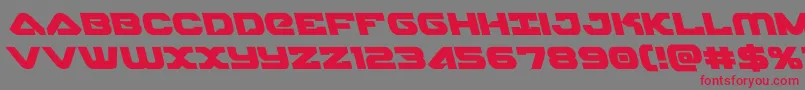 skyhawkleft Font – Red Fonts on Gray Background