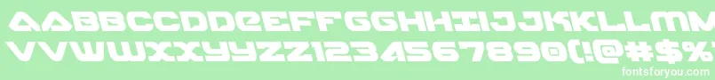 skyhawkleft Font – White Fonts on Green Background