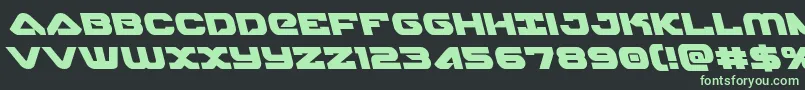 skyhawkleft Font – Green Fonts on Black Background