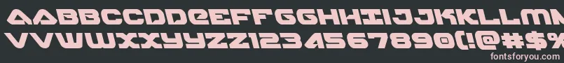 skyhawkleft Font – Pink Fonts on Black Background