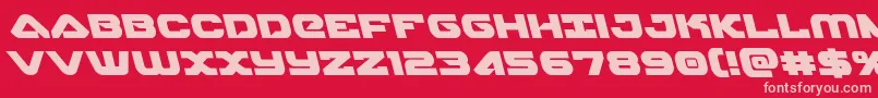 skyhawkleft Font – Pink Fonts on Red Background