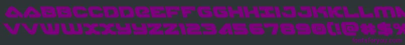 skyhawkleft Font – Purple Fonts on Black Background