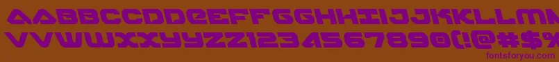skyhawkleft Font – Purple Fonts on Brown Background