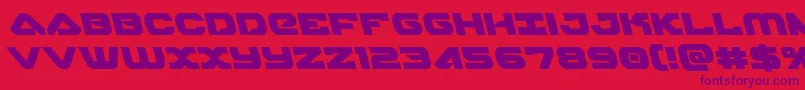 skyhawkleft Font – Purple Fonts on Red Background