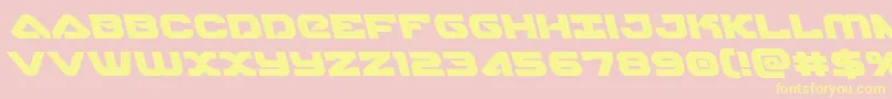 skyhawkleft Font – Yellow Fonts on Pink Background