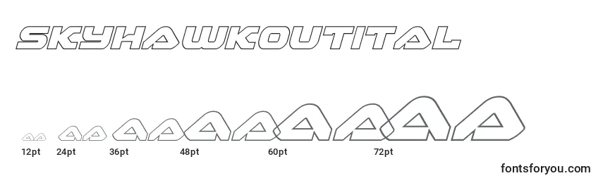 Skyhawkoutital (141146) Font Sizes