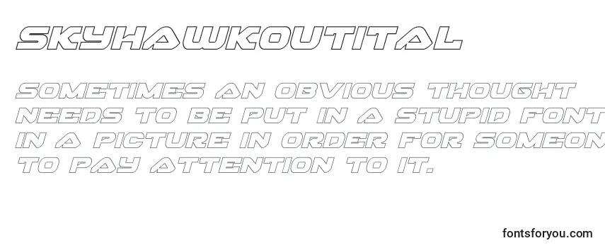 Review of the Skyhawkoutital (141146) Font