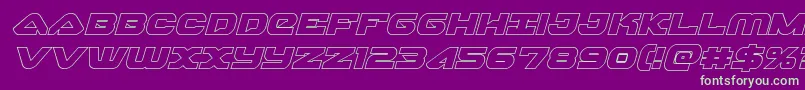 fuente skyhawkoutital – Fuentes Verdes Sobre Fondo Morado