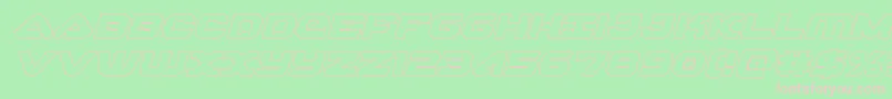 skyhawkoutital Font – Pink Fonts on Green Background