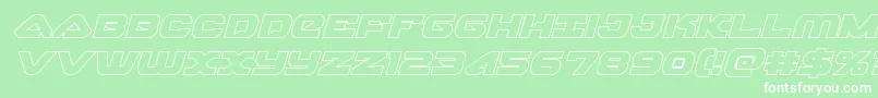 fuente skyhawkoutital – Fuentes Blancas Sobre Fondo Verde