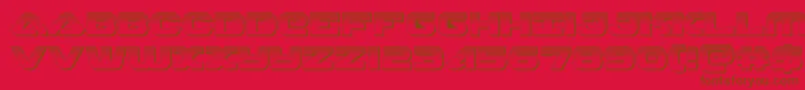 skyhawkplat Font – Brown Fonts on Red Background