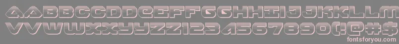 skyhawkplat Font – Pink Fonts on Gray Background