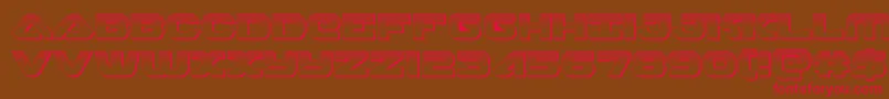skyhawkplat Font – Red Fonts on Brown Background