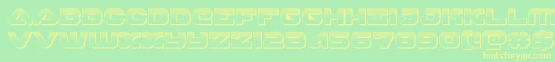 More about skyhawkplat Font skyhawkplat Font – Yellow Fonts on Green Background