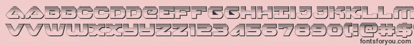 skyhawkplat Font – Black Fonts on Pink Background