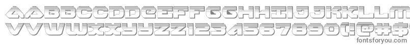 Шрифт skyhawkplat – серые шрифты на белом фоне