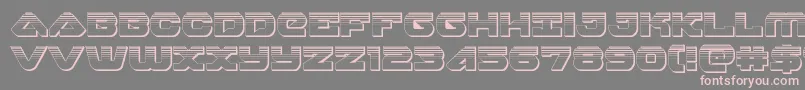 skyhawkplat-Schriftart – Rosa Schriften auf grauem Hintergrund