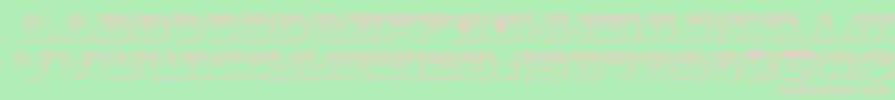 skyhawkplat Font – Pink Fonts on Green Background